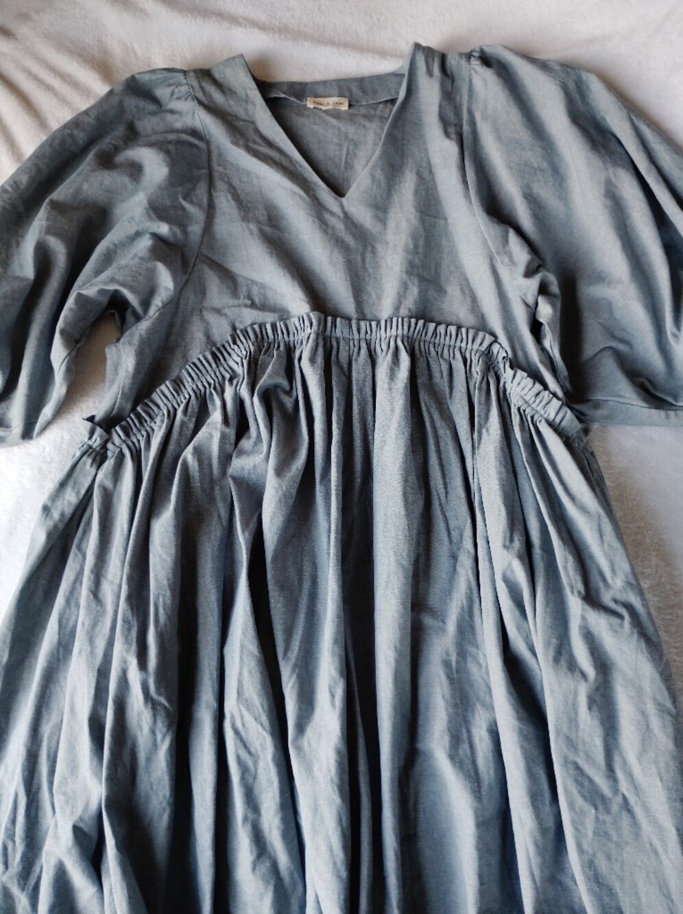 Aaron & Amber 100% Cotton Cottagecore Empire Waist Midi Dress